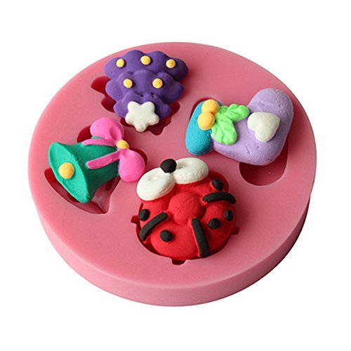 "Christmas Tree Sock Bell Silicone Mold Fondant Cake Mould" shopping