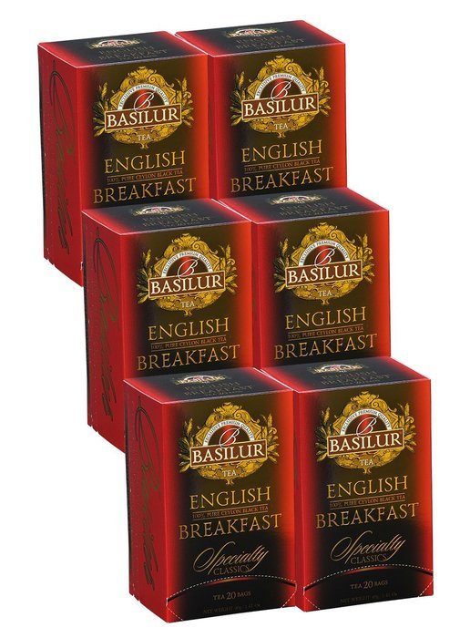 Basilur | Original English Breakfast Tea | Ultra- Premium Ceylon Black Tea | Specialty Classics Collection | Single... N19
