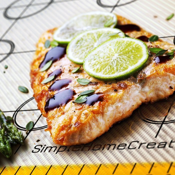 Simple Home Creations Nonstick Silicone & Fiberglass Baking Mat Half Sheet 30x40cm N2