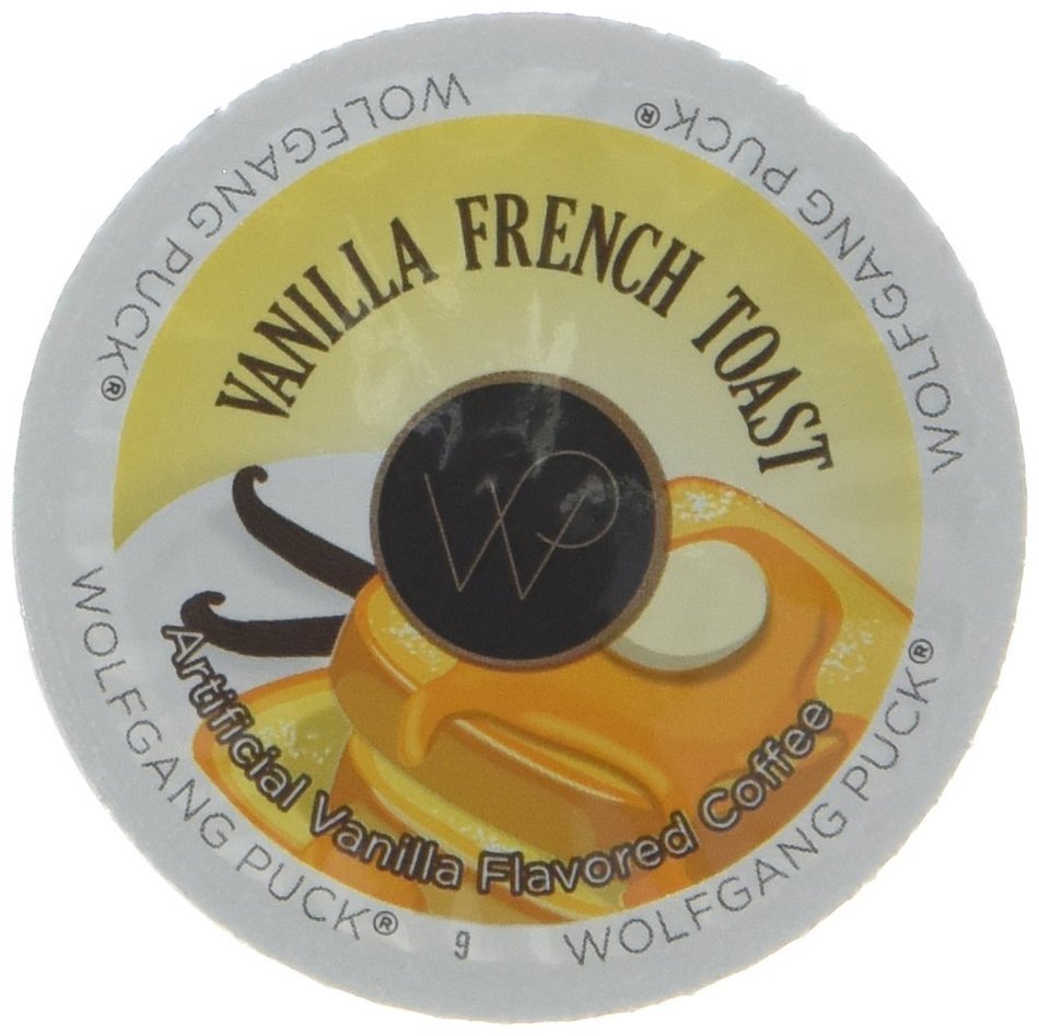 Wolfgang Puck Coffee Single Serve Cups, Vanilla French Toast, 0.35 Oz each, Net Wt. 8.29 Oz, 24 Count