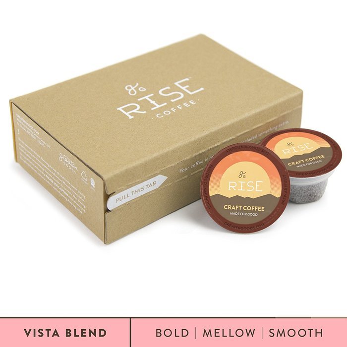 Specialty Grade Coffee For Keurig K-Cup Brewers: 72-Count Dark Roast Vista Blend. 1.0 and 2.0 Compatible. Premium... N3