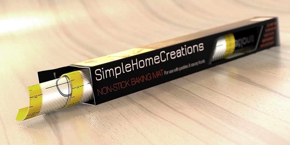 Simple Home Creations Nonstick Silicone & Fiberglass Baking Mat Half Sheet 30x40cm N5