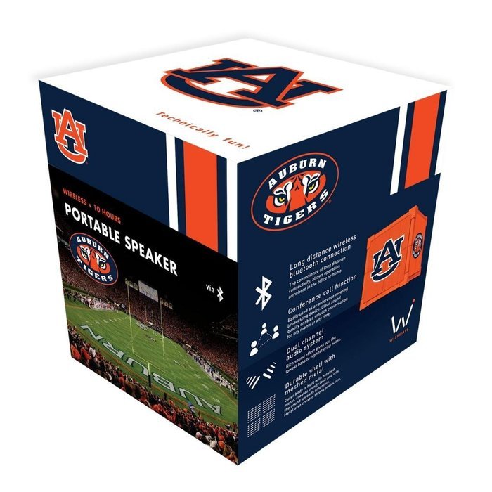 Wiseways Kube Bluetooth Collegiate Speaker for Auburn school