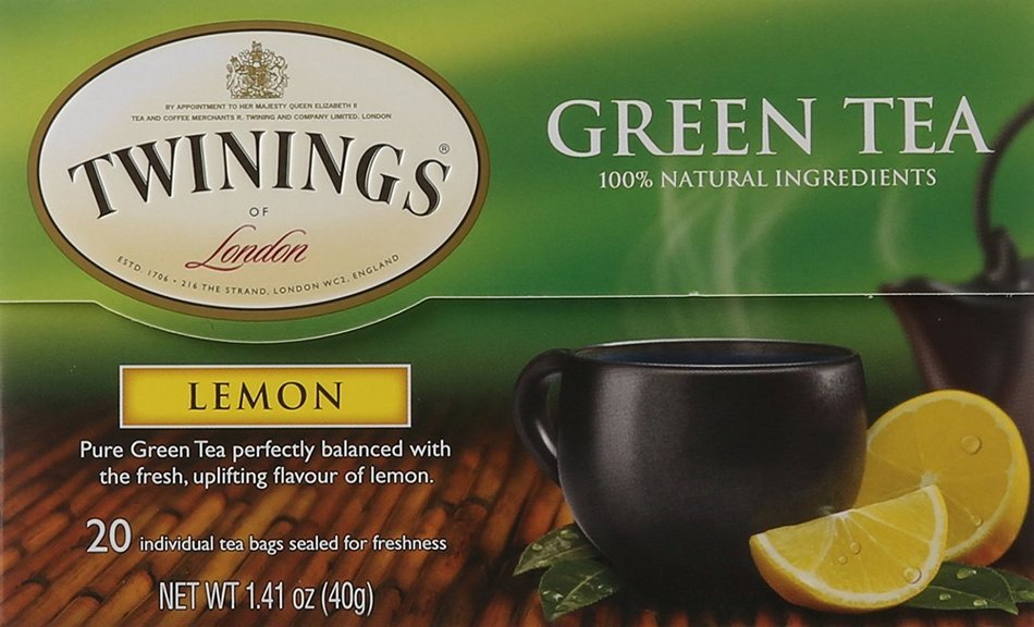 Twinings Green and Lemon Tea, 20 Count N4