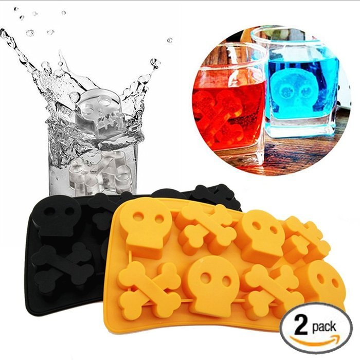 Skull & Crossbones (2-Pack) Silicone Baking Mold (Perfect for Candy,Chocolate,Ice,Gummies,and More) N5