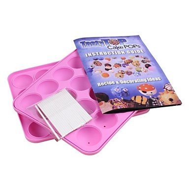 QINF New Silicone Non Stick Cake POP Set Baking Tray Mold Birthday Party 20 Units N2