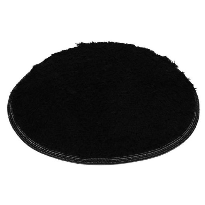 Kingfansion Soft Bath Bedroom Floor Shower Round Mat Rug Non-slip (Black ) N4