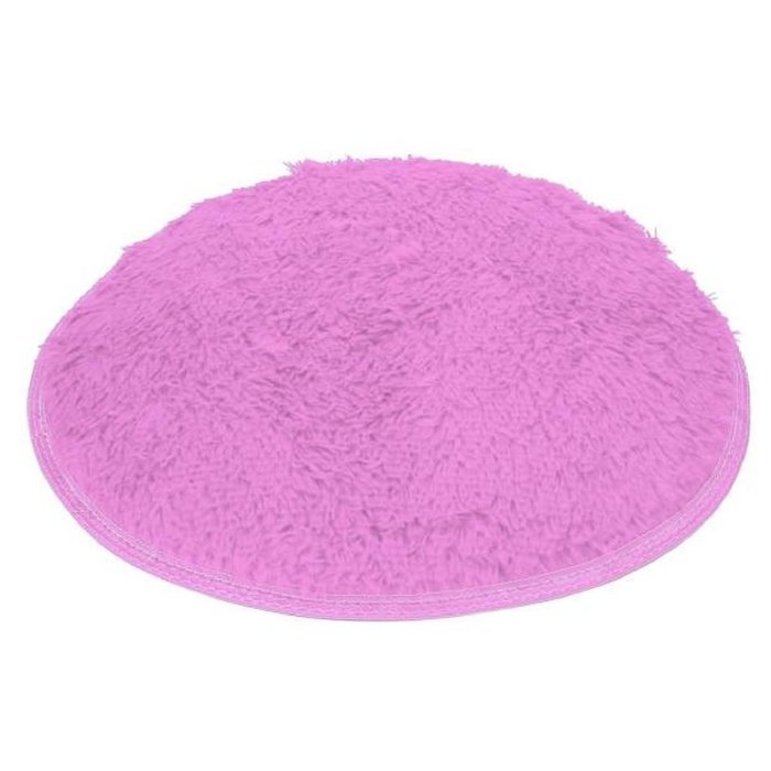 Kingfansion Soft Bath Bedroom Floor Shower Round Mat Rug Non-slip (Black ) N6