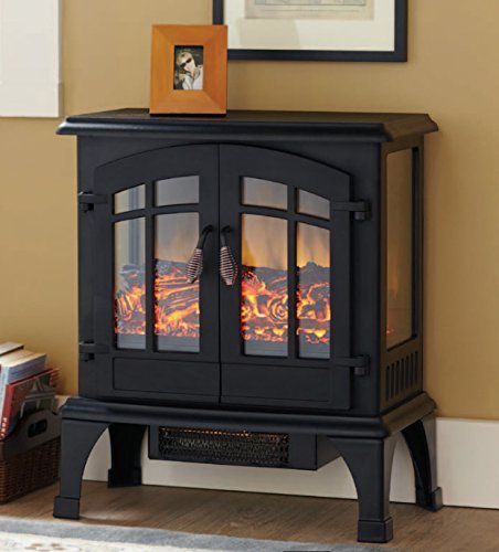 Argo Furniture Jax Infrared Freestanding Portable Compact Electric Fireplace