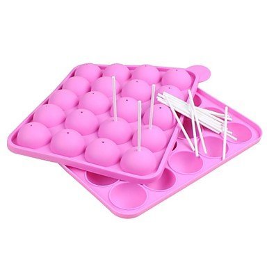 QINF New Silicone Non Stick Cake POP Set Baking Tray Mold Birthday Party 20 Units N3