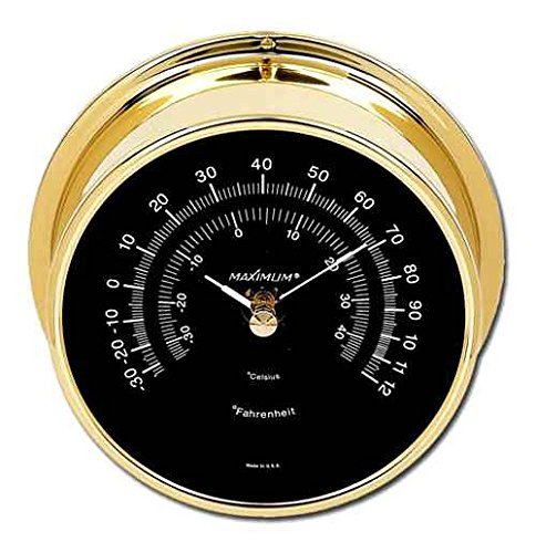Criterion Brass & Black Thermometer