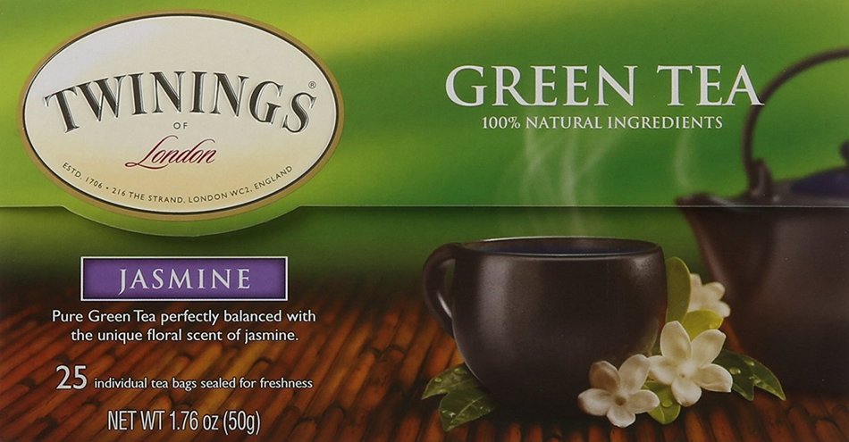 Twinings Green Tea with Jasmine, 25 Count N49