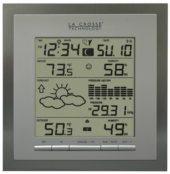 La Crosse Technology WS-9049U-IT-AL wireless forecast station with pressure