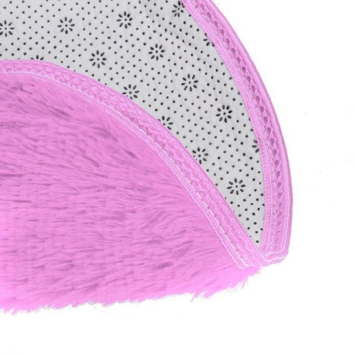Kingfansion Soft Bath Bedroom Floor Shower Round Mat Rug Non-slip (Black ) N11
