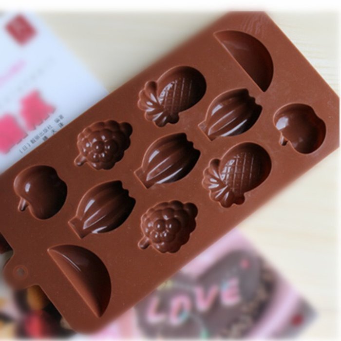 EVTECH(TM) Friut Style Silicone Gel Non Stick Cake Bread Mousse Biscuit Ice Pudding Mold Chocolate Jelly Candy... N2