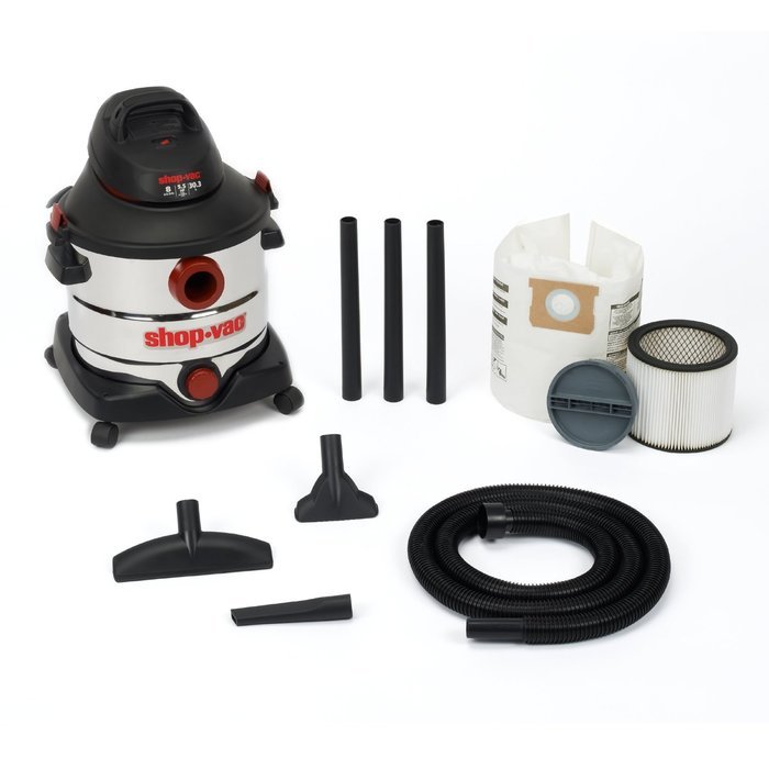 Shop-Vac 5986100 8-Gallon 5.5 Peak HP Stainless Steel Wet Dry Vacuum