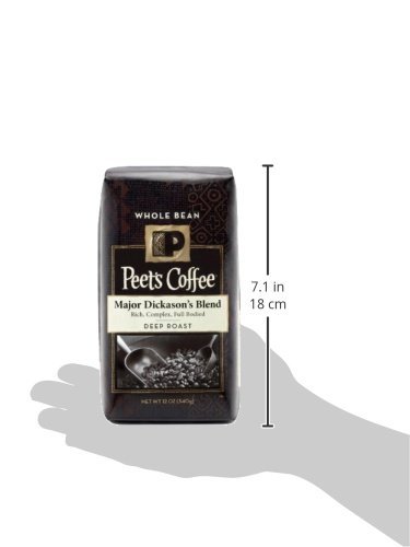 Peet's Coffee Major Dickason's Whole Bean Coffee (Dark), 12 oz N2