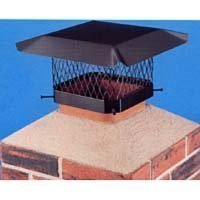 Hy-C SC913 9-inches x 13-inches Chimney Cover, Black, Galvanized Steel by HY-C COMPANY INC