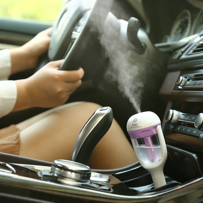 2 in 1 Car Humidifier & Aroma Diffuser, Megadream&reg; 180 Degree Rotation Mini Portable Mist Ultrasonic Essential...