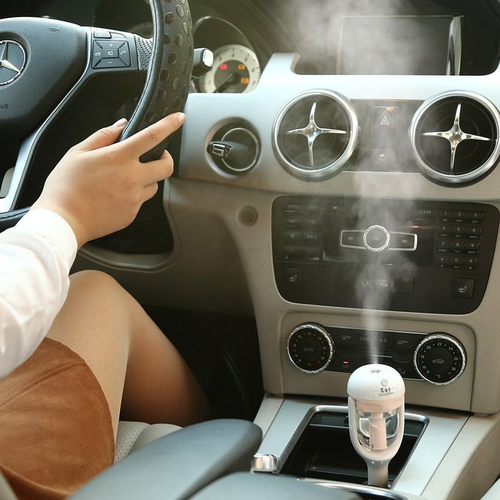 2 in 1 Car Humidifier & Aroma Diffuser, Megadream&reg; 180 Degree Rotation Mini Portable Mist Ultrasonic Essential... N4