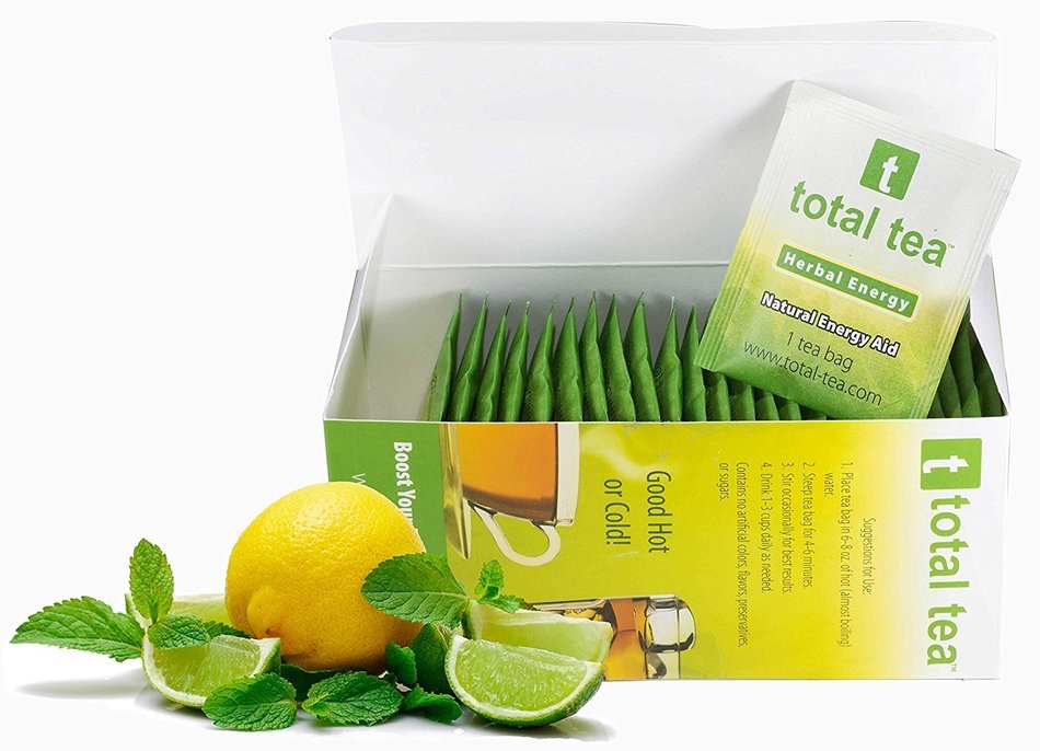 Herbal Green Energy + Doctor Recommended + 25 Individually Wrapped Tea Bags + 5 Potent All Natural Herbs for Diet... N4