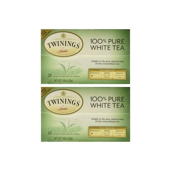 Twinings of London "Fujian Chinese Pure White Tea" : Box of 20 Tea Bags N2