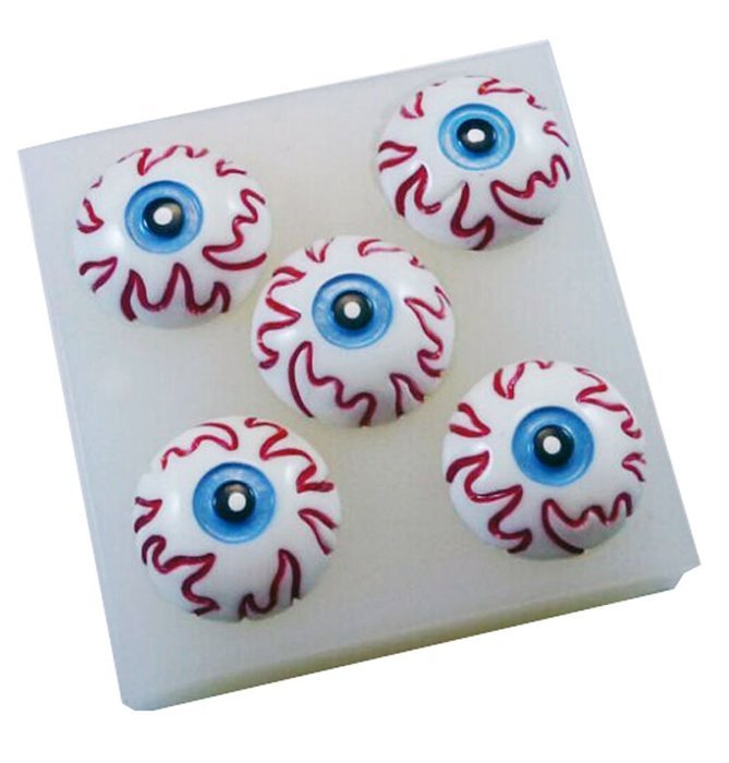 Yunko 5 Cavity Eyes Halloween 3D DIY Silicone Mould Cake Decorations Decorating Fondant Sugar Craft Molds N2