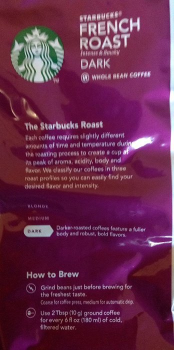 Starbucks French Roast Whole Bean Coffee, 2-Pound N7