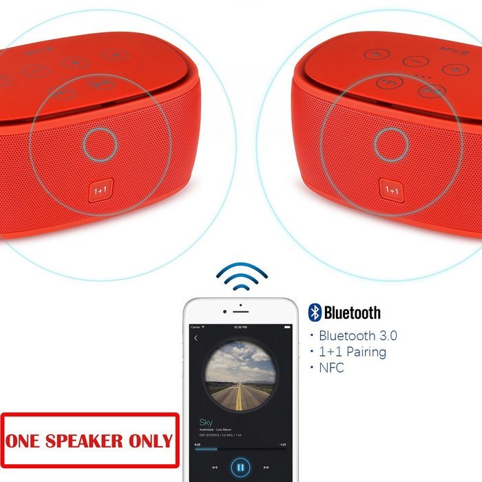Xcellent Global TWS ( True Wireless Stereo) Bluetooth Speaker, Dual Speaker Pairing, NFC Wireless Pairing, Ultra... N2
