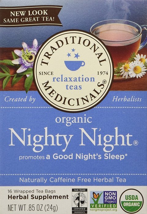 Traditional Medicinals Organic Fair Trade Certified Nighty Night Herbal Wrapped Tea Bags - 16 ct