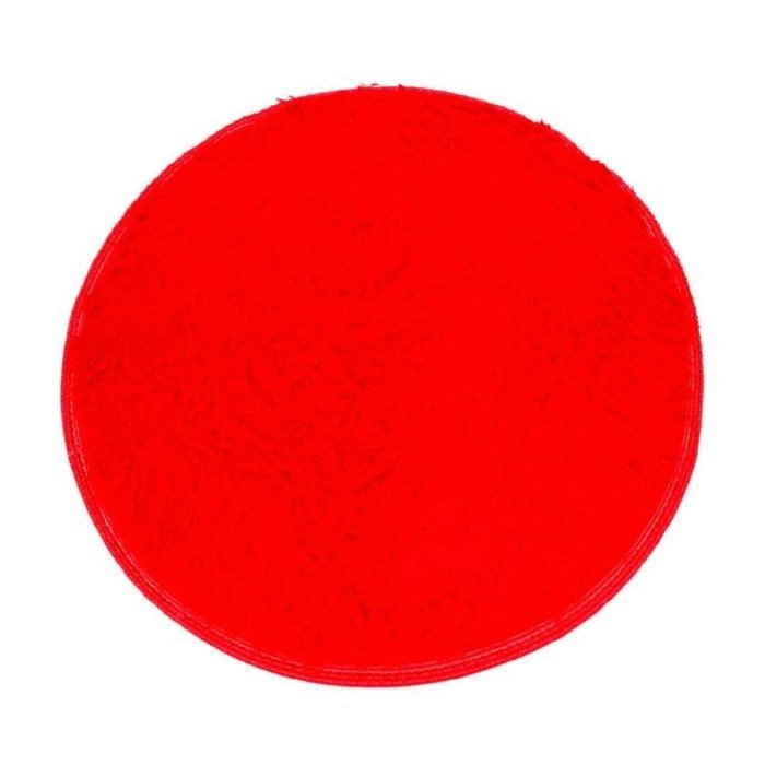 Kingfansion Soft Bath Bedroom Floor Shower Round Mat Rug Non-slip (Black ) N17