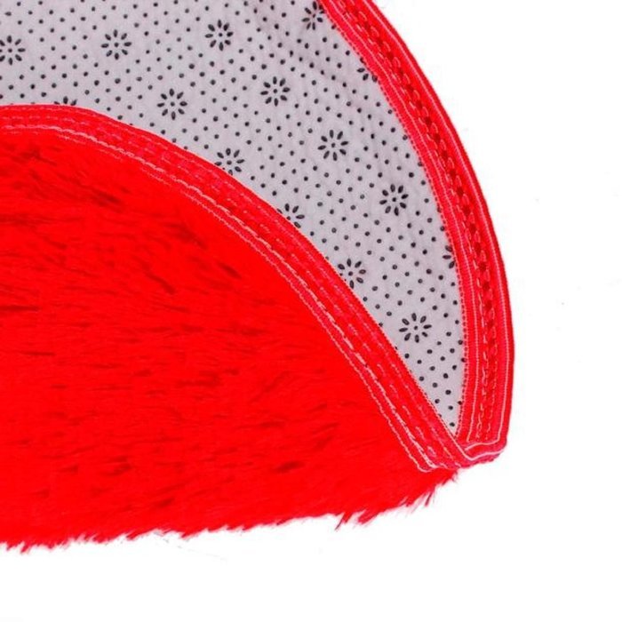 Kingfansion Soft Bath Bedroom Floor Shower Round Mat Rug Non-slip (Black ) N18