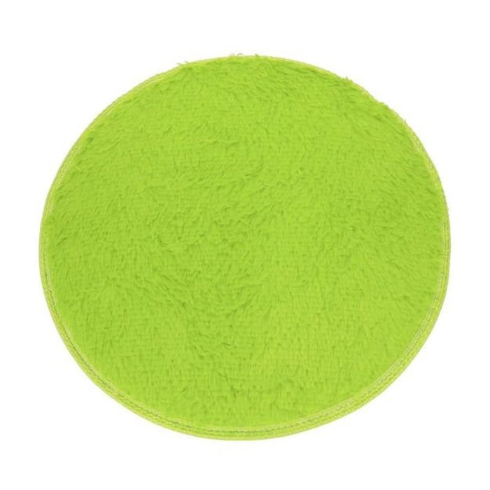 Kingfansion Soft Bath Bedroom Floor Shower Round Mat Rug Non-slip (Black ) N21