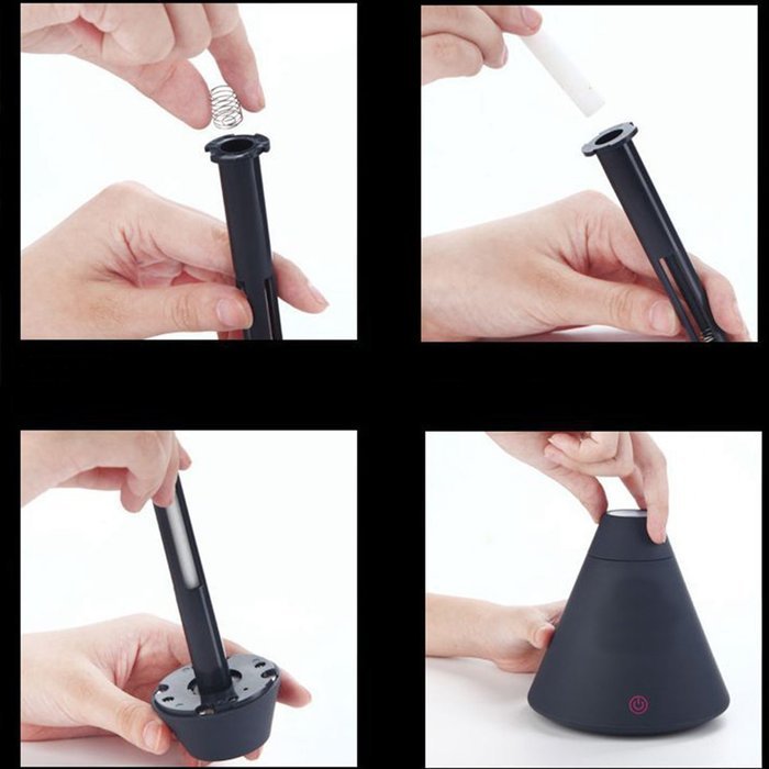 Supower&reg; Aromatherapy Essential Oil Diffuser Humidifier Ultrasonic Cool Mist USB Mini Portable Black N2