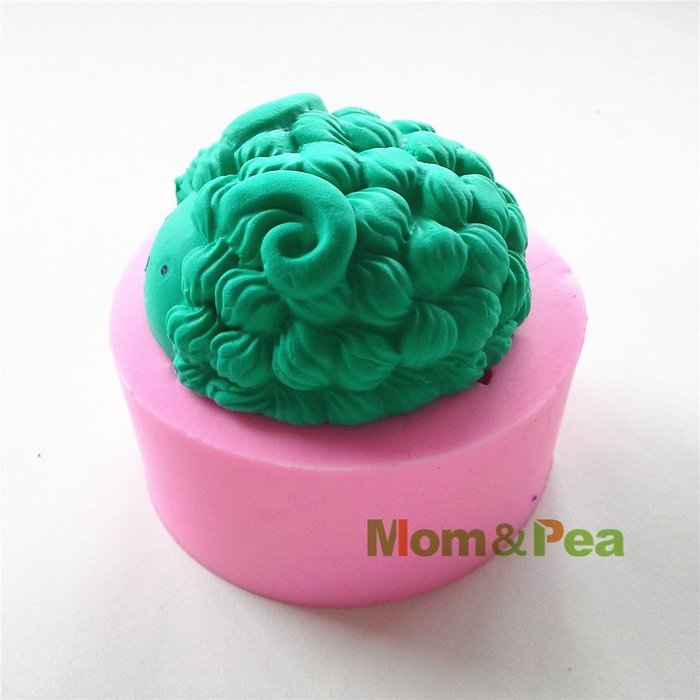 Mom&pea 0524 Sheep Shaped Silicone Mould for Fondant Cake Sugar Paste Cake Decoration 3d Cake Toppers Mold Soap... N2
