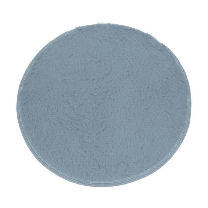 Kingfansion Soft Bath Bedroom Floor Shower Round Mat Rug Non-slip (Black ) N23