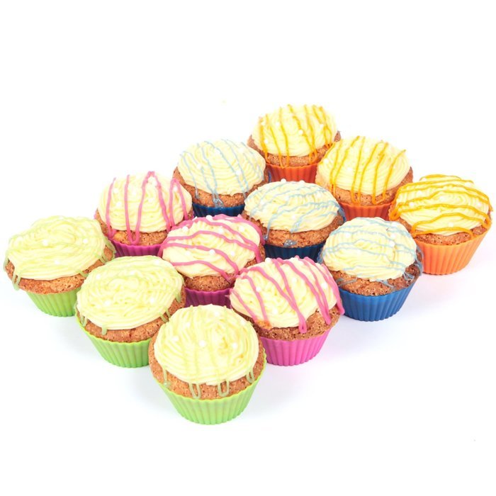 The New York Baking Company | 24-pack Reusable Silicone Baking Cups / Cupcake Liners N2
