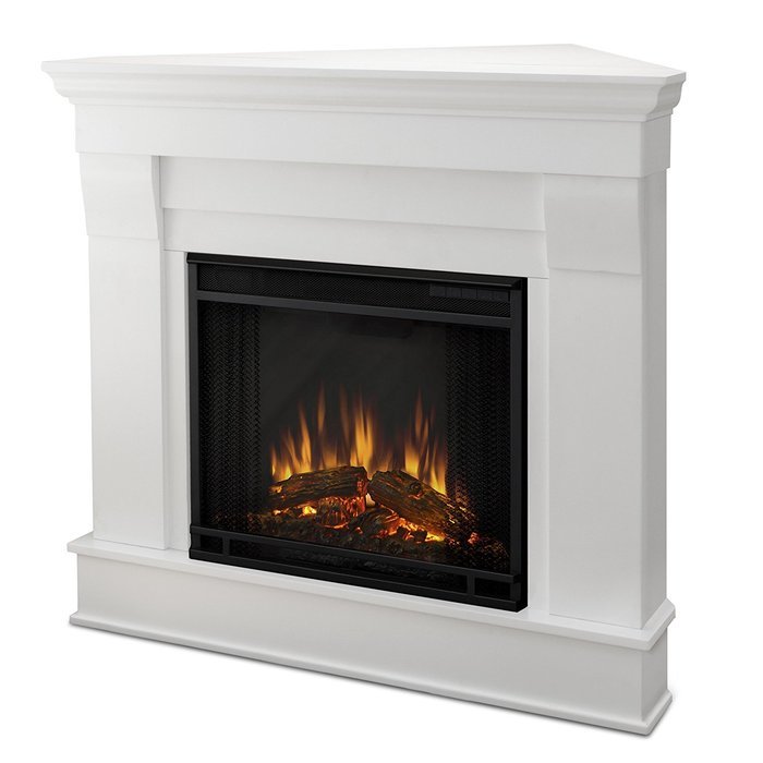 Real Flame 5950E Chateau Corner Electric Fireplace, Small, Espresso