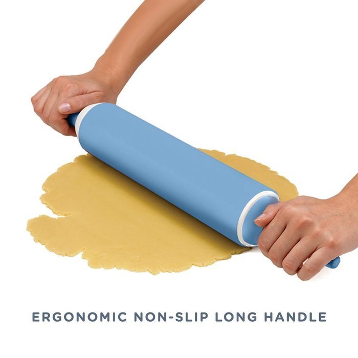 Pro Rolling Pin, Kitchen Craft Silicone Rolling Pin, Non Sticky
