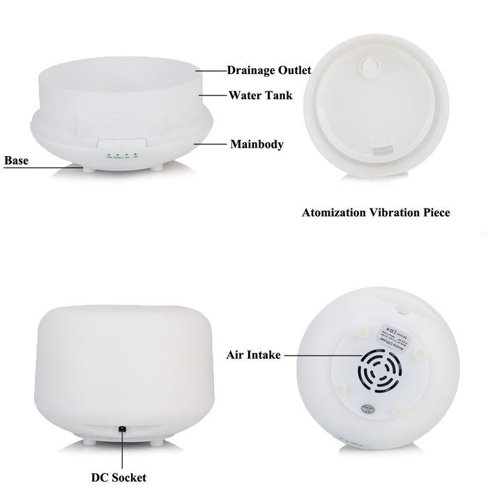 Aromatherapy Essential Oil Diffuser,Werleo 250ml Cool Mist Whisper Quiet Ultrasonic Aroma Air Humidifier 7 Color... N6