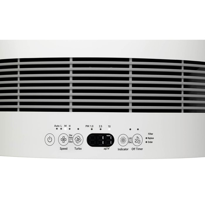 LG AS401VSA0 Puricare Filter Air Purifier with Smart Air Quality Sensor & Lodecibel Operation, Brushed Silver