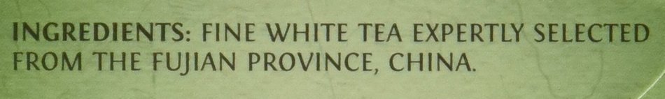 Twinings of London "Fujian Chinese Pure White Tea" : Box of 20 Tea Bags N3