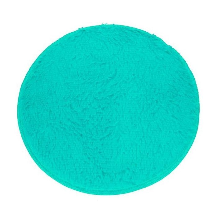Kingfansion Soft Bath Bedroom Floor Shower Round Mat Rug Non-slip (Black ) N25