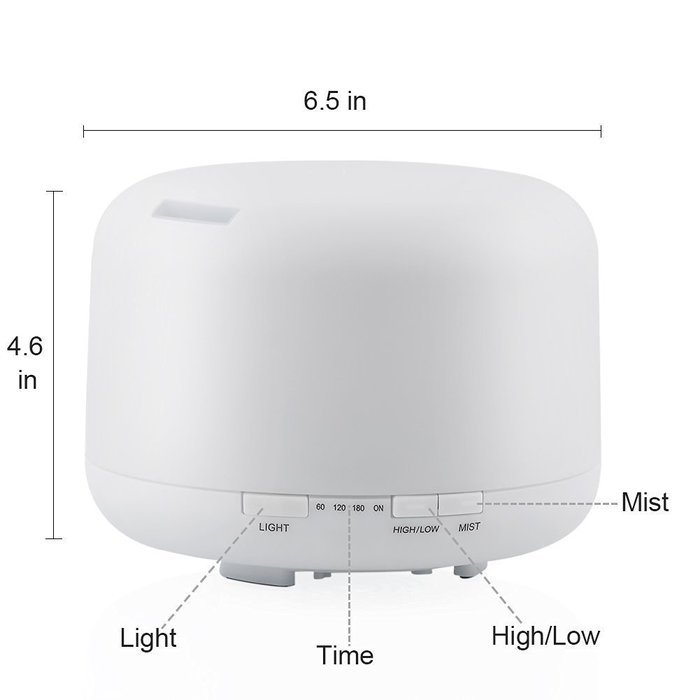 Essential Oil Diffuser, Leofan 200ml Aromatherapy Cool Mist Humidifier with Adjustable Mist Mode, 4 Timer Settings... N2