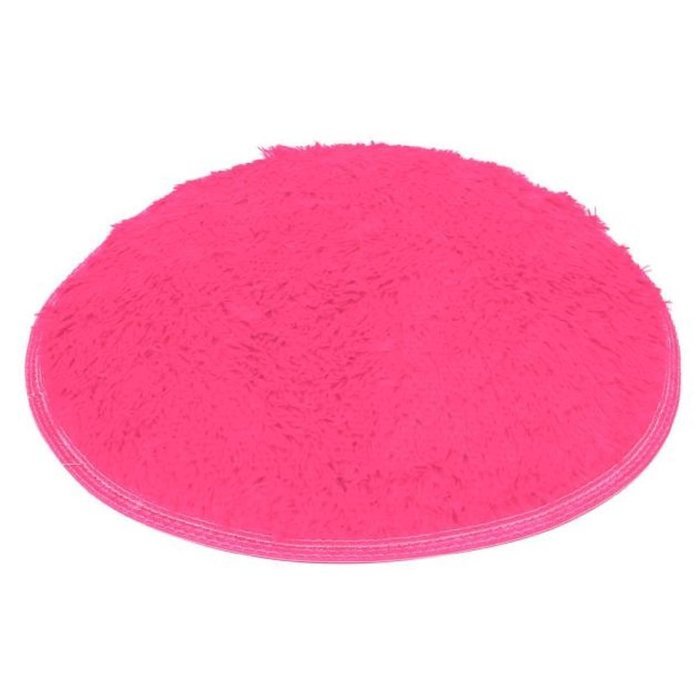 Kingfansion Soft Bath Bedroom Floor Shower Round Mat Rug Non-slip (Black ) N26