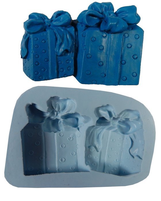 O.K Molds silicone gift box cake decorating fondant gompaste supply M4960