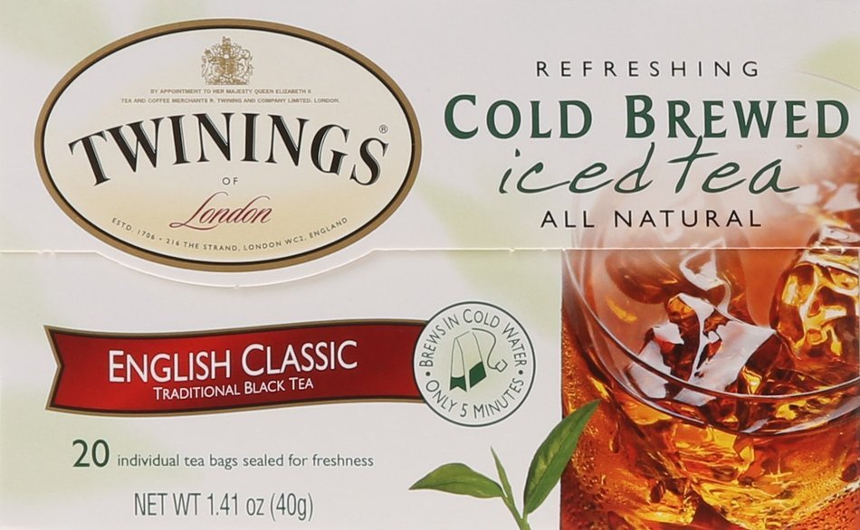 Twinings English Classic Cold Brewed Tea, 20 Count