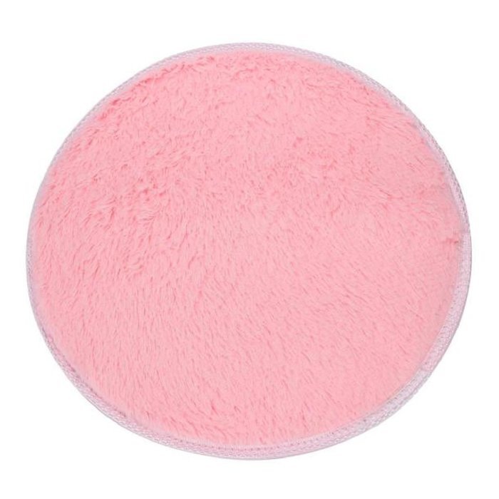Kingfansion Soft Bath Bedroom Floor Shower Round Mat Rug Non-slip (Black ) N28