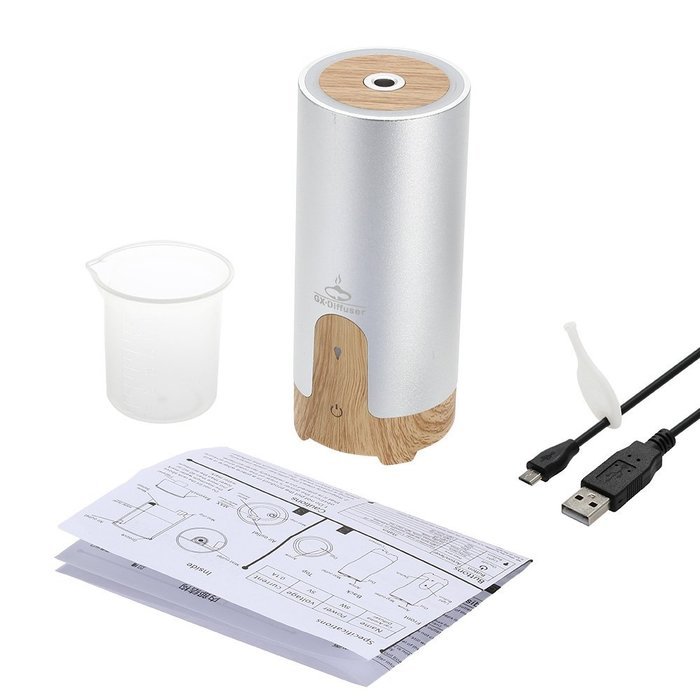Anself Mini Car Essential Oil Diffuser Aroma Humidifier with USB Changer