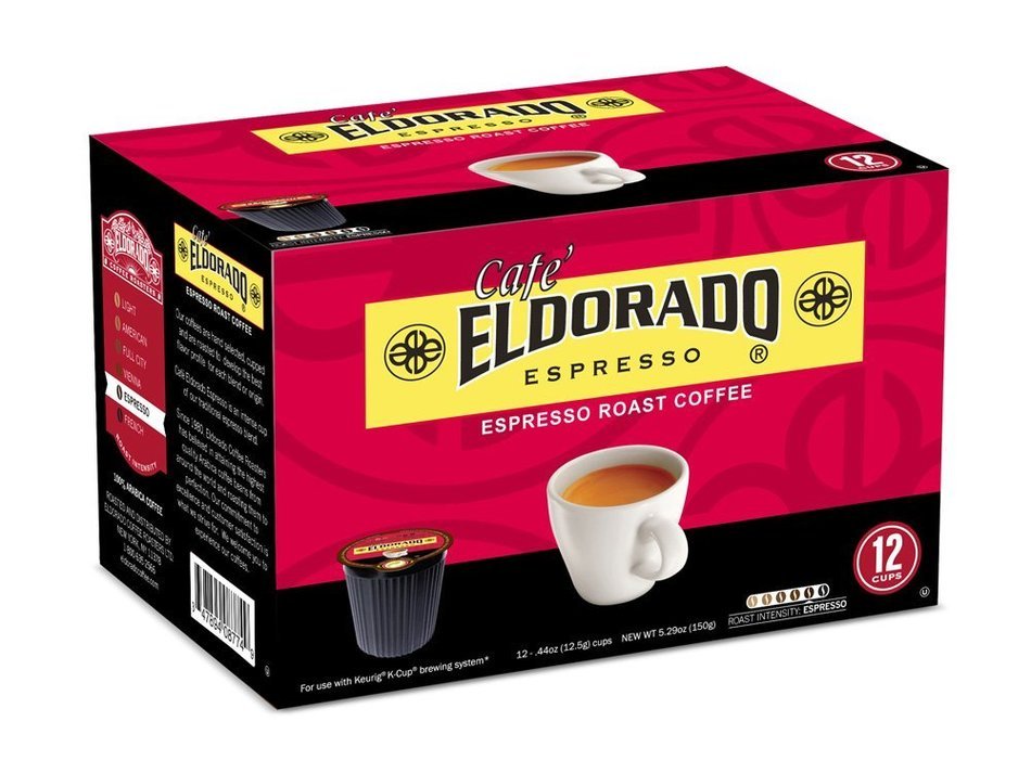 Eldorado Coffee Roasters Caf&eacute; Espresso - Eco-Friendly Single Serve Capsules for Keurig K-Cup Brewers, 12 Count... N2